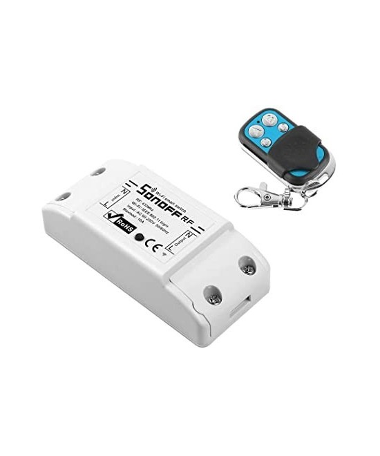 Relé de un canal RF 433Mhz y WIFI Sonoff