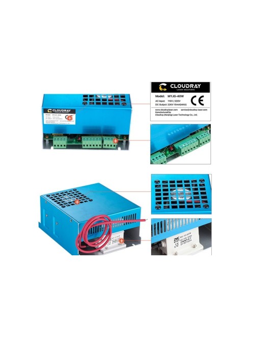 Fuente de Energia para Grabadora y Cortadora Laser 40W CO2