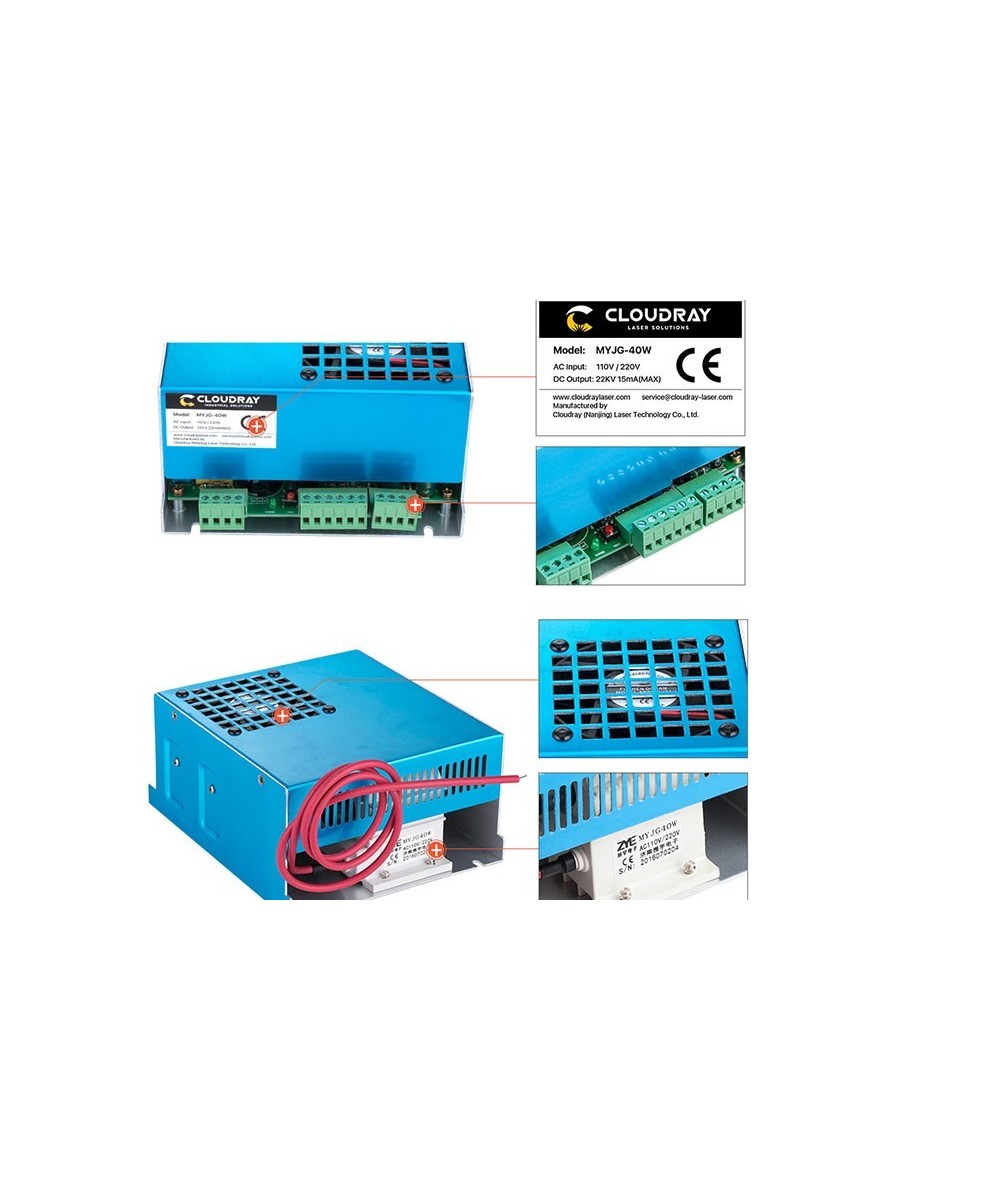 Fuente de Energia para Grabadora y Cortadora Laser 40W CO2