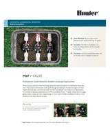 Valvula Electromagnetica Solenoide para Control de Flujo PGV-100 1" PVC 24VDC NO