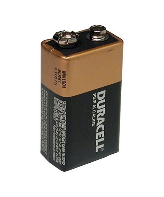 Bateria 9V Alkalina Duracell No Recargable