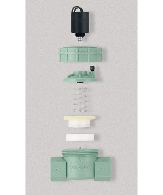 Valvula Electromagnetica Solenoide para Control de Flujo 1" PVC 18-24VDC