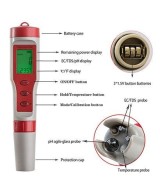 Medidor Digital de PH/EC/TDS/Temperatura 4 en 1 EZ-9908