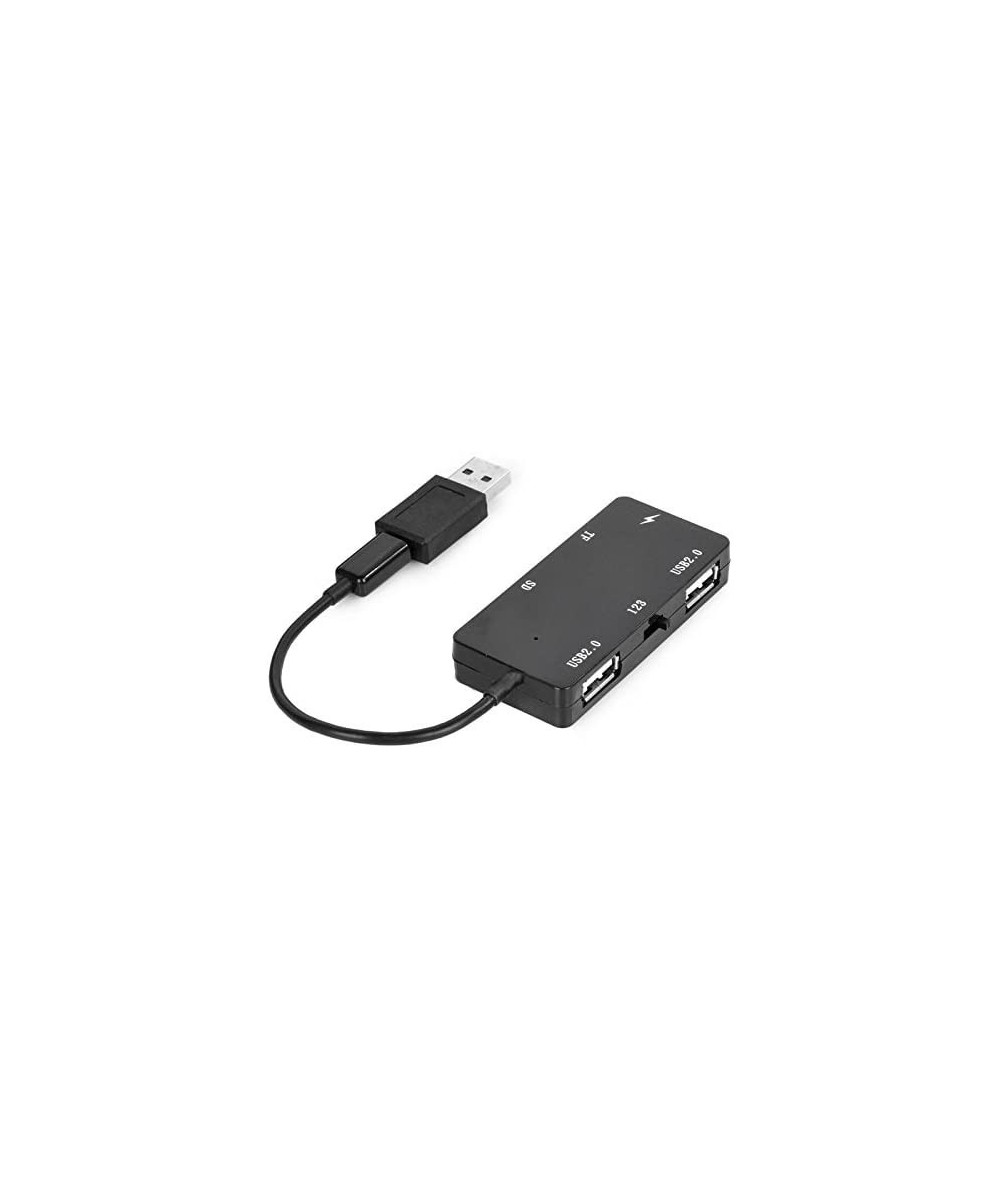Lector de Tarjetas TF/SD y HUB USB 2.0 OTG Micro USB