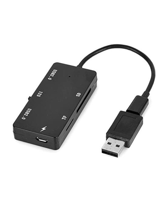 Lector de Tarjetas TF/SD y HUB USB 2.0 OTG Micro USB