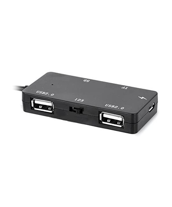Lector de Tarjetas TF/SD y HUB USB 2.0 OTG Micro USB