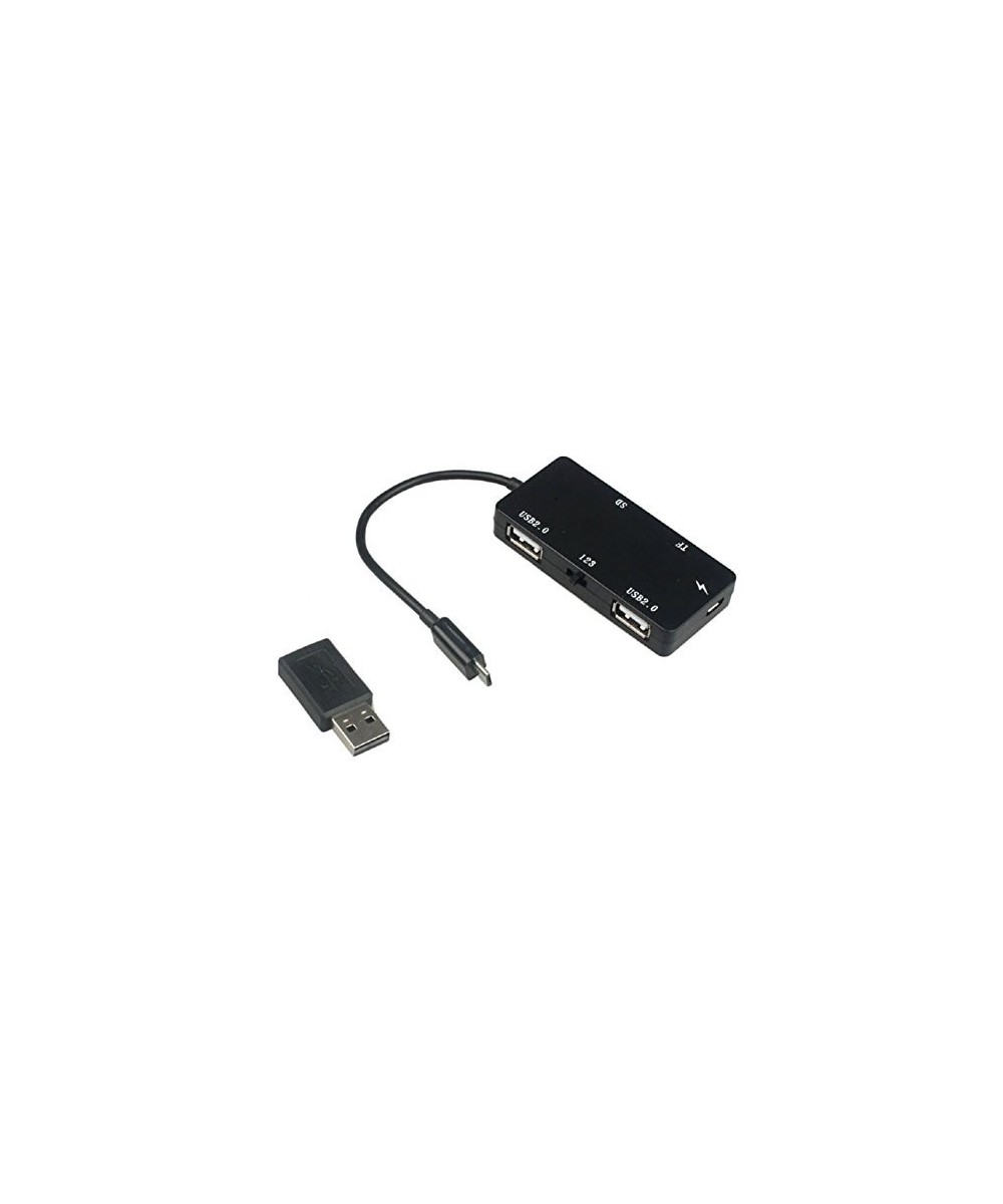 Lector de Tarjetas TF/SD y HUB USB 2.0 OTG Micro USB