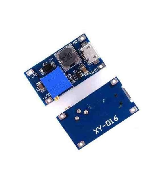 Estabilizador / Regulador Ascendente  de voltaje DC-DC MT3608 Micro USB 2V-24V a 5V-28V 2A