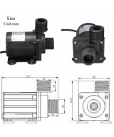 Bomba sumergible 12V 800L/H