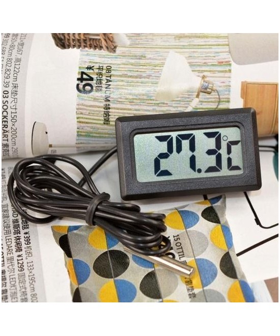 Medidor Digital de Temperatura con Sonda para Interiores