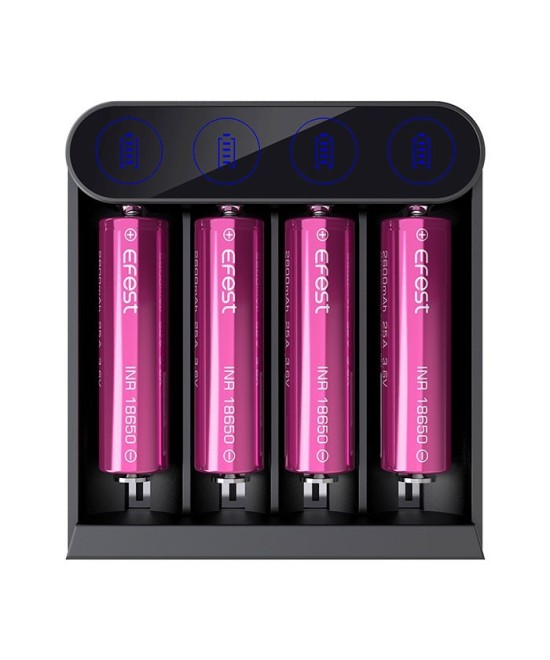 Cargador de Baterias EFEST SLIM K4 4 Espacios