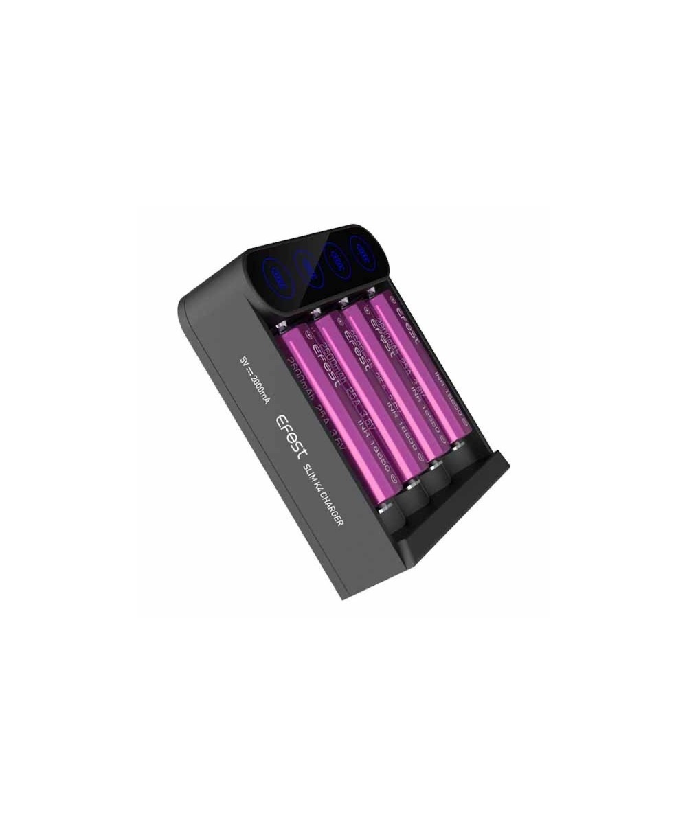 Cargador de Baterias EFEST SLIM K4 4 Espacios