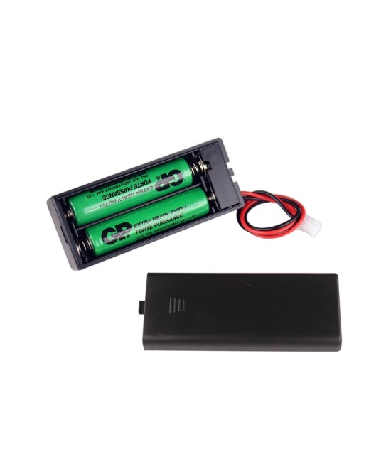 Contenedor de 2 Baterias AAA conector JST con Baterias GP R03 AAA 1.5V