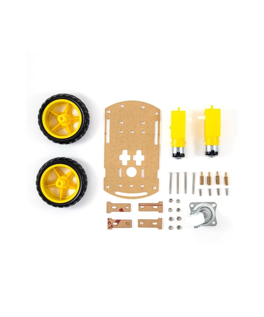 Carrito Robot 3 ruedas estructura y electronica