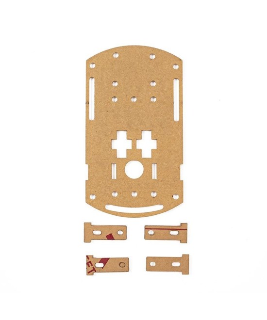 Carrito Robot Chasis de 3 Ruedas Pequeño (Estructura)