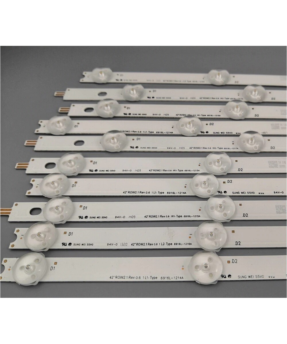 Juego de Tiras LED de Retroiluminacion para TV LG 42"