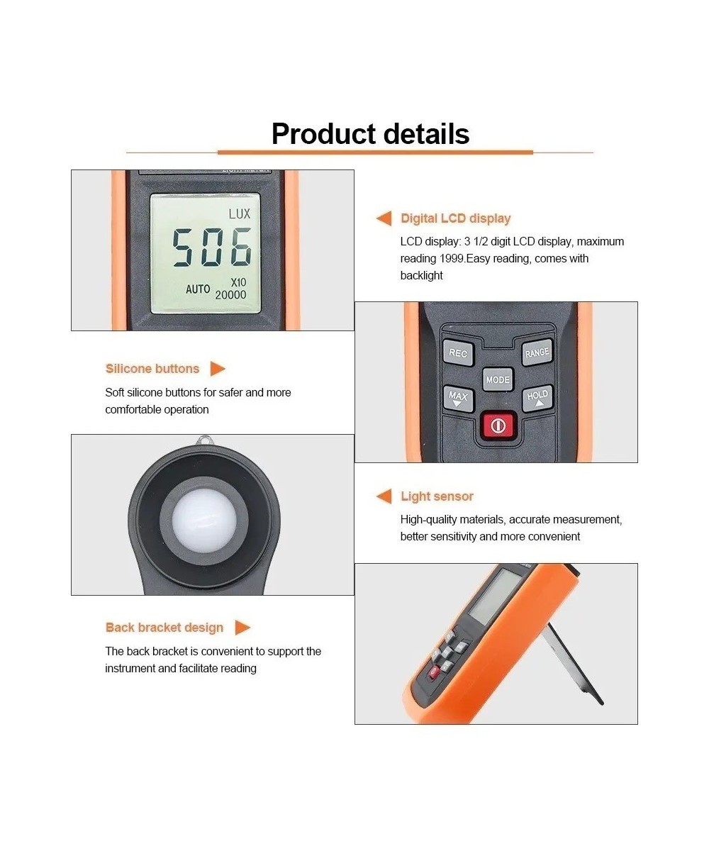 Luxometro 1010D Medidor de intensidad de luz VICTOR