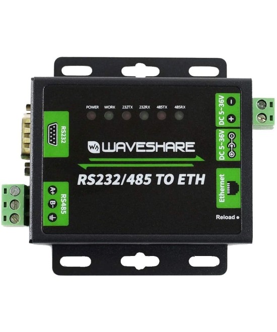 Convertidor de RS232/RS485 a Ethernet