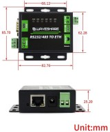 Convertidor de RS232/RS485 a Ethernet
