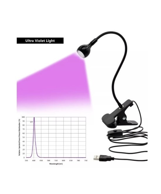 Lampara de Curado LED UV 3W