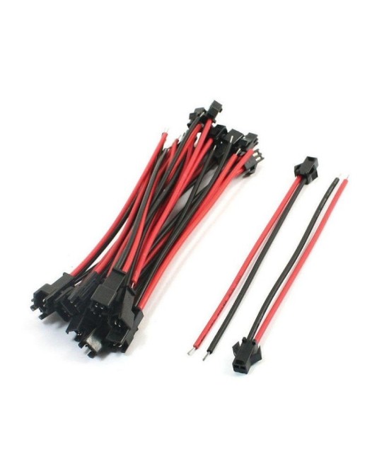 Terminales JST Hembra - Macho 2-3 Pines (2 pares) 24AWG