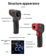 Pistola termica infrarrojo, Termometro Infrarrojo UNI-T UT306C PRO