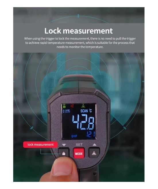 Pistola termica infrarrojo, Termometro Infrarrojo UNI-T UT306C PRO