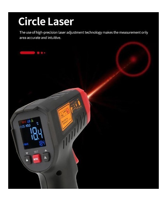 Pistola termica infrarrojo, Termometro Infrarrojo UNI-T UT306C PRO