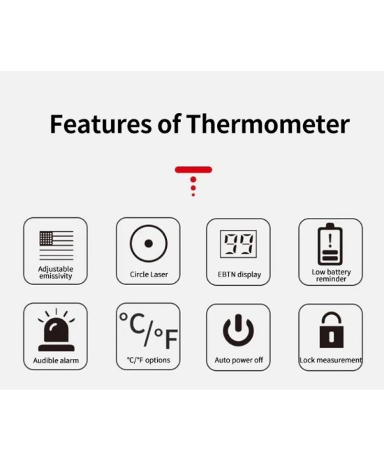 Pistola termica infrarrojo, Termometro Infrarrojo UNI-T UT306C PRO
