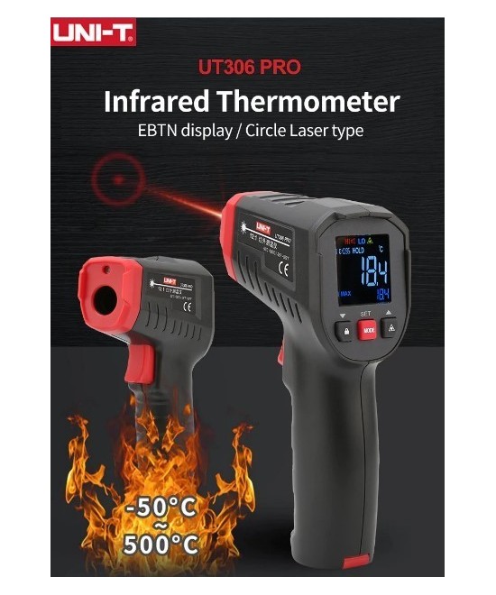 Pistola termica infrarrojo, Termometro Infrarrojo UNI-T UT306C PRO