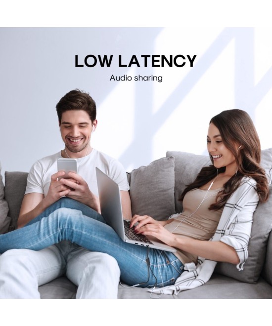 Separador de Audio para 2 Sets de Audifonos