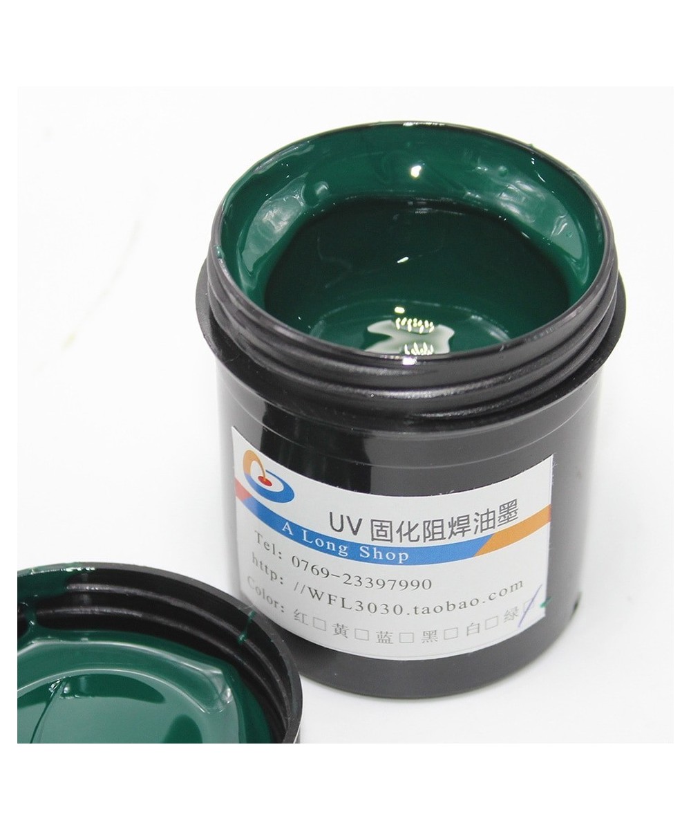 Tinta UV para placa PCB color azul (mascara para soldar)