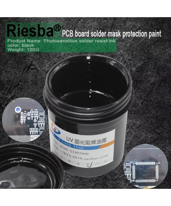 Tinta UV para placa PCB color azul (mascara para soldar)