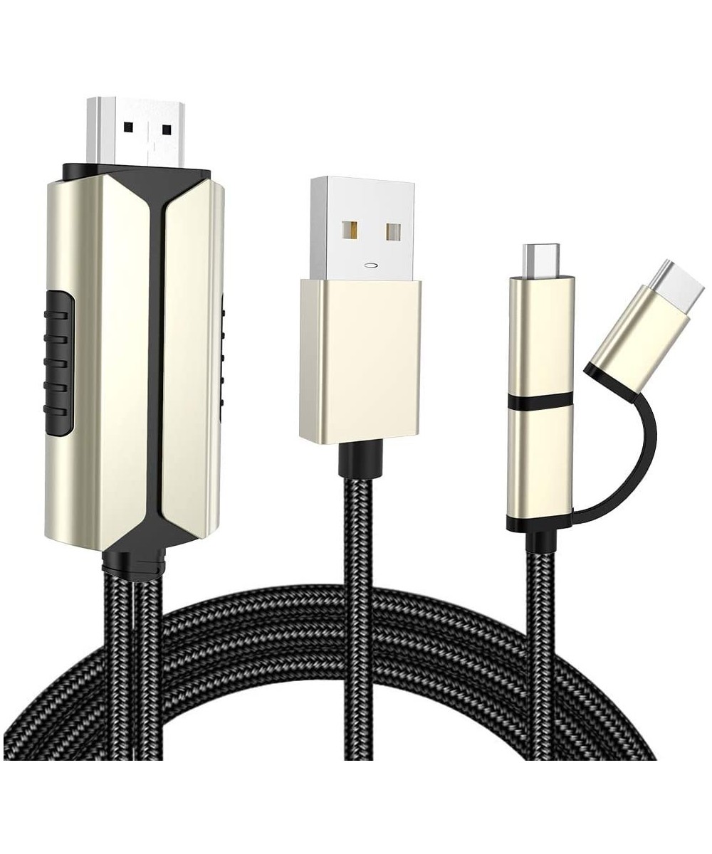 Adaptador USB-C/ Lightning/ MicroUSB a HDMI para Android/ IOS