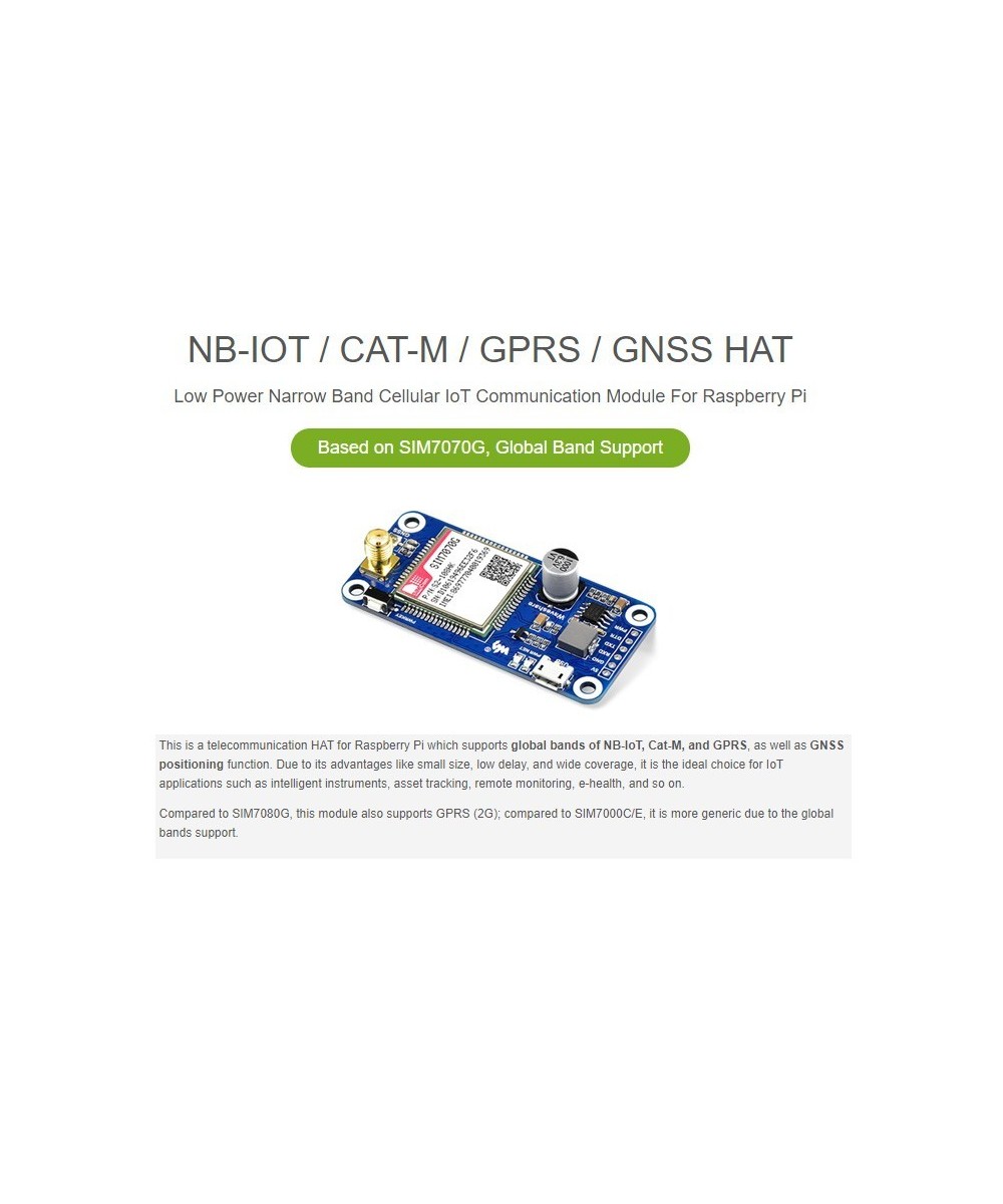 Modulo GSM/GPS 4G LTE SIM 7070G