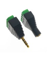 Conector de Audio 3.5mm a Terminal con 4 Tornillos