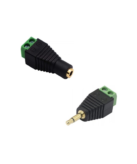 Conector de Audio 3.5mm a Terminal con 2 Tornillos