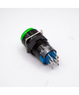 Interruptor Push Button P16 NC/NO 16mm 6 Pines con Bloqueo