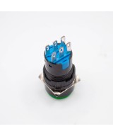Interruptor Push Button P16 NC/NO 16mm 6 Pines con Bloqueo