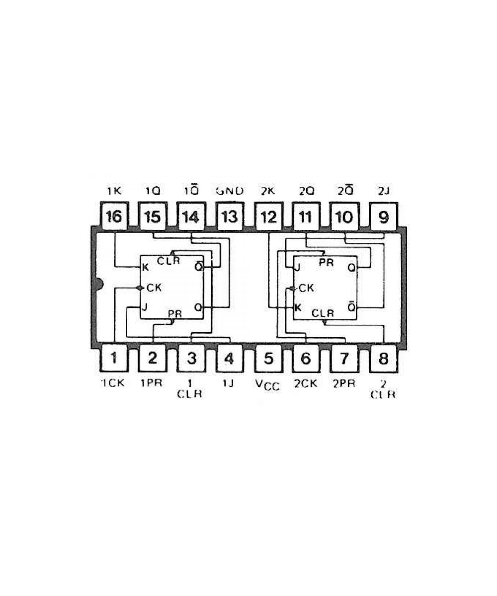 Circuito integrado Flip Flop SN74LS76N