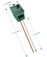 Medidor de PH/Humedad/Luz de Suelo 3 en 1