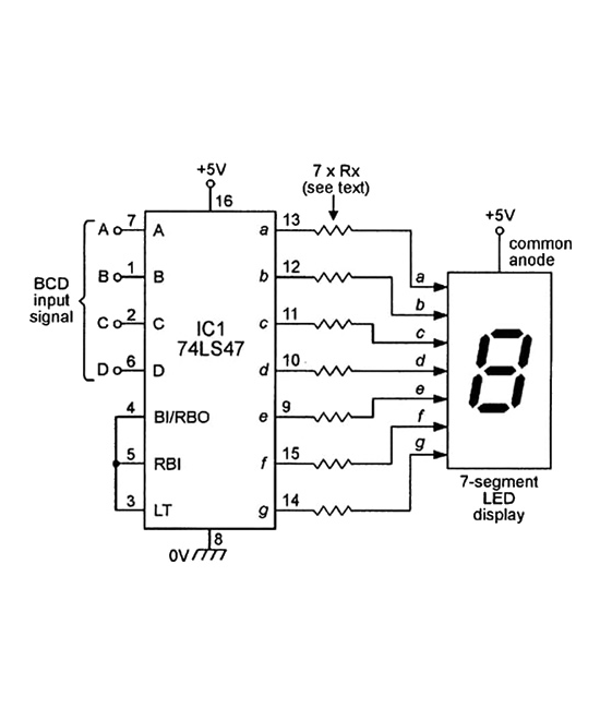 Compuerta Logica Decodificador SN74LS47N
