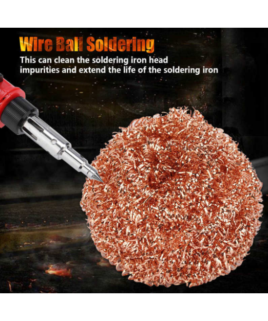 Limpia Cautin Bola de Alambre de Cobre