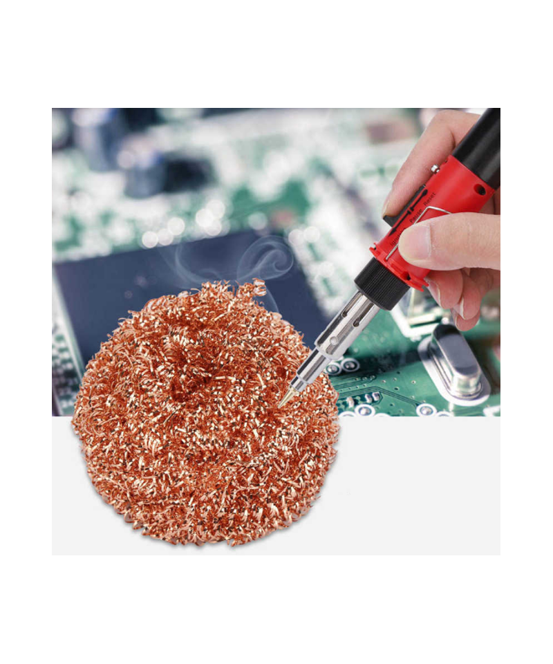 Limpia Cautin Bola de Alambre de Cobre