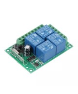 Rele Inalambrico 4 Canales 2 Controles 12V 433MHZ KR1204-4