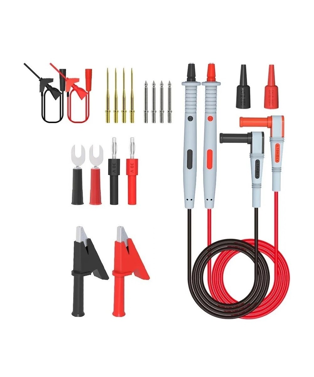Puntas para Multimetro con Adaptadores de Prueba Intercambiables