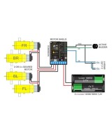 Tarjeta de Desarrollo IOT WIFI NodeMcu V2 ESP8266 SoM ESP-12E con Shield de Motores L293D