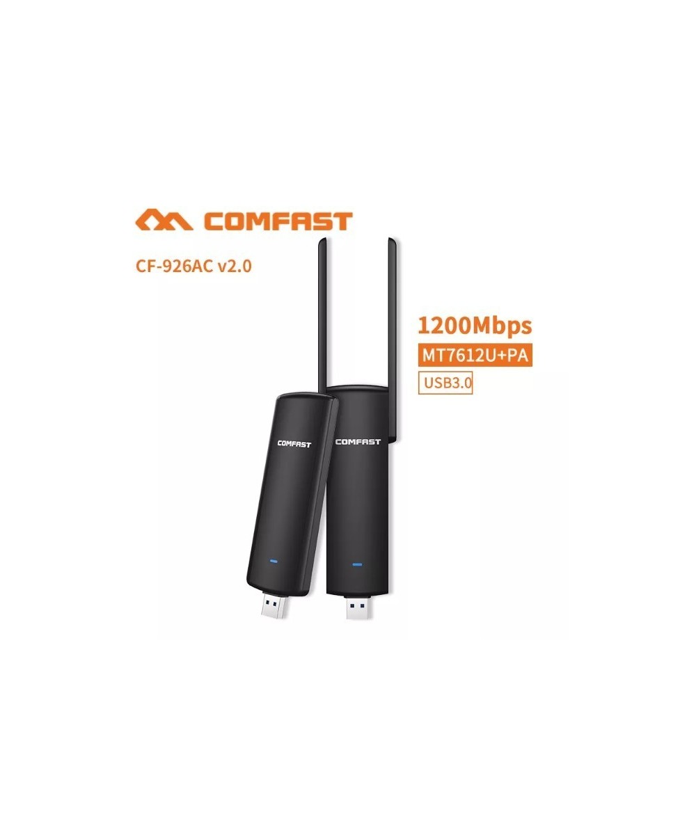 Antena USB 3.0 inalambrica COMFAST CF-926AC V2 1200Mbps 2.4GHz / 5.8GHz dual band