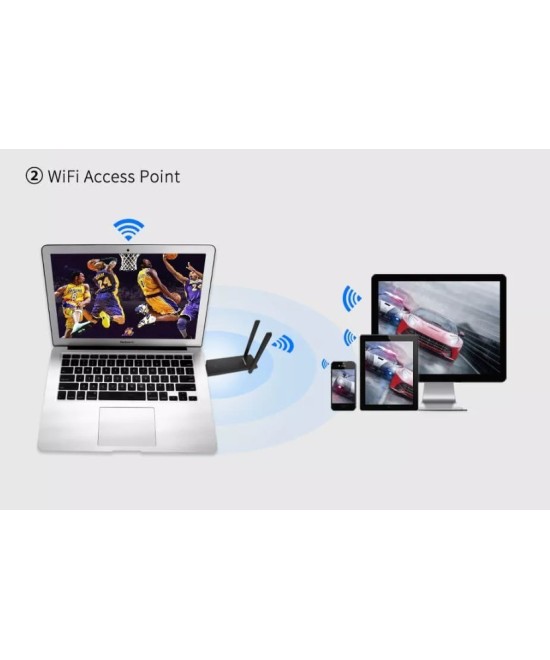 Antena USB 3.0 inalambrica COMFAST CF-926AC V2 1200Mbps 2.4GHz / 5.8GHz dual band