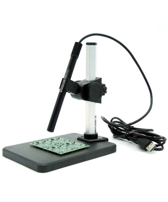 Microscopio Digital USB HD con Brillo Ajustable 1-600X